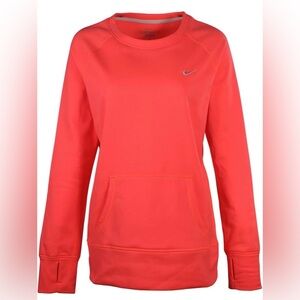 Nike Women's Coral Red Crewneck Sweatshirt